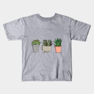 Potted Succulents Kids T-Shirt